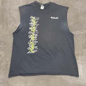 Bass Cat Fishing Racing Logo Graphic Tee, Black - XL